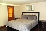 Mammoth Condo Rental Aspen Creek 117:Master Bedroom with comfortable king size bed 